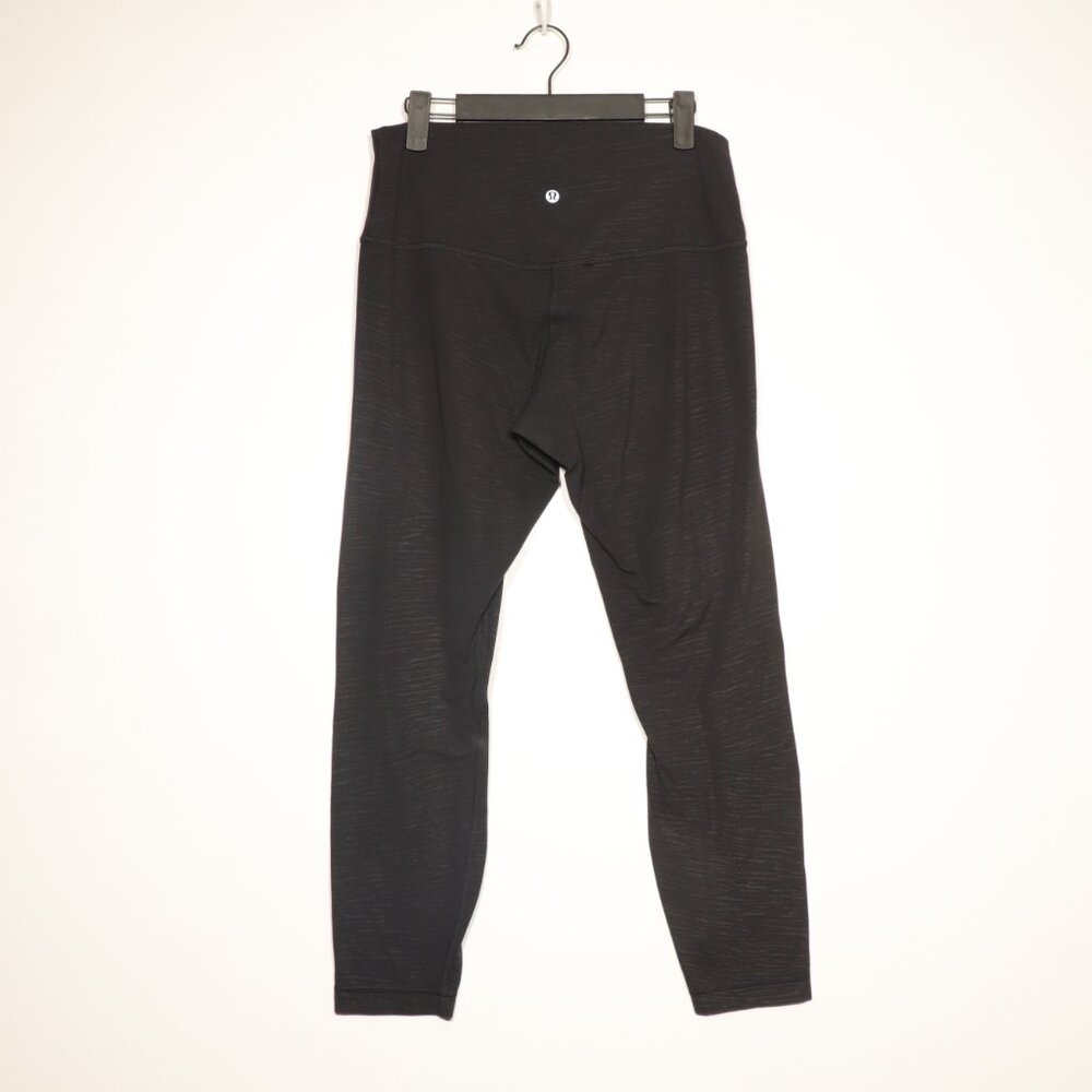 EUC Lululemon Align Pant II 25" Stride Emboss Black Size 10 - Picture 6 of 12